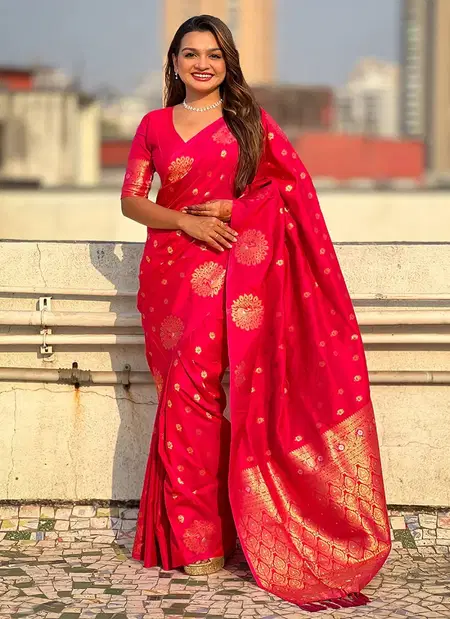 KT 189 Banarasi Soft Silk Saree Wholesale Clothing Distributors In India